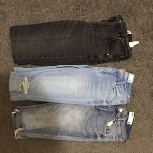 lot of 3 garage skinny jeans